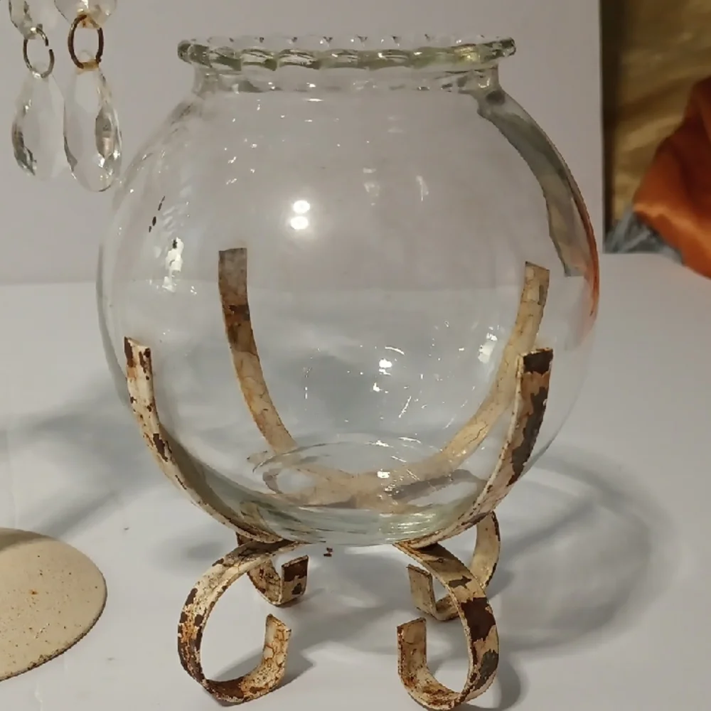 Shabby Chic/Rustic Candle Holder Set Of 3